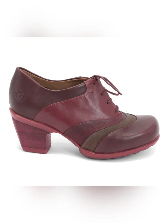 Fluevog Hopefuls Vow In Burgandy Fits Like 9-9.5 Size 10 Rounded Toe Laces - Picture 15 of 16